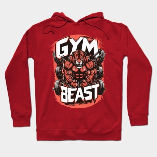 Ferocious Gym Beast Weightlifting Workout Design Hoodie